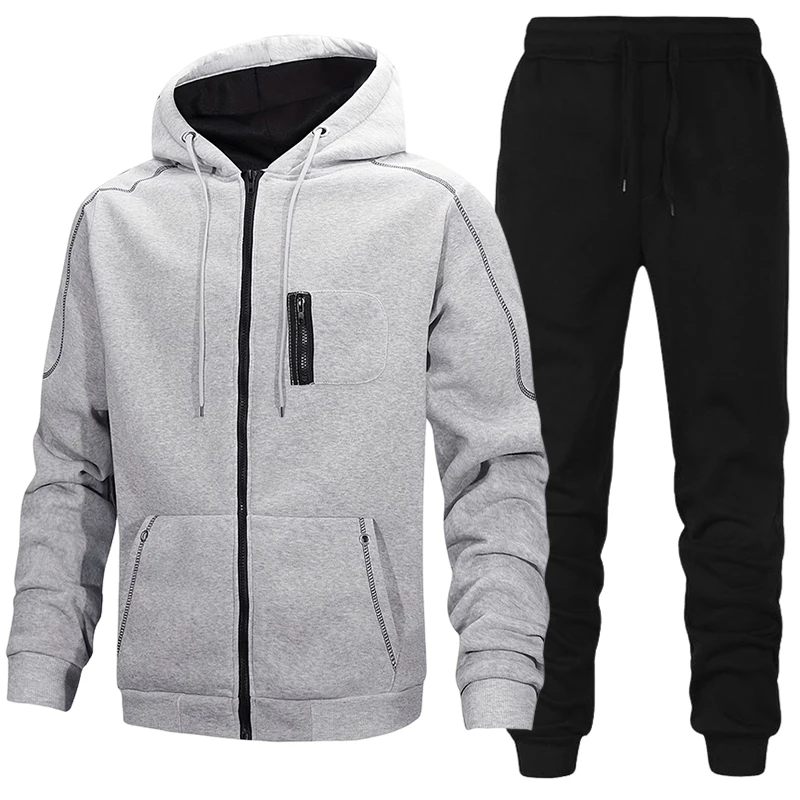 Winter Clothing Ideas - Fashion Men's Tracksuit Casual Hoodie Sweatshirts