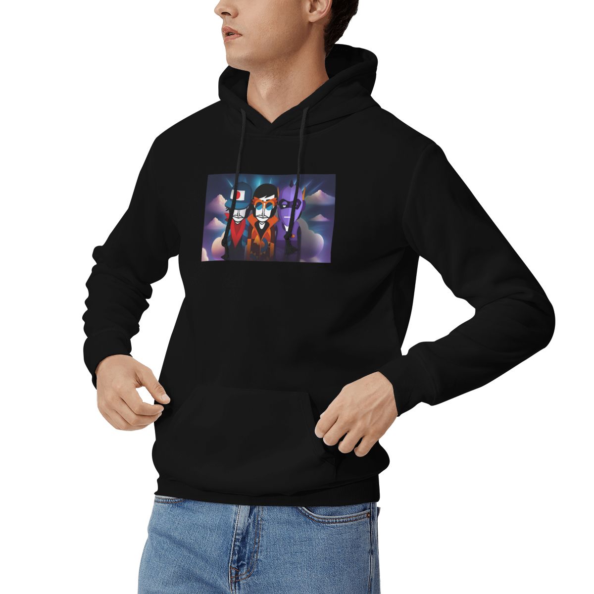 Winter Clothing Video - Incredibox Music Video Game Hoodies Men