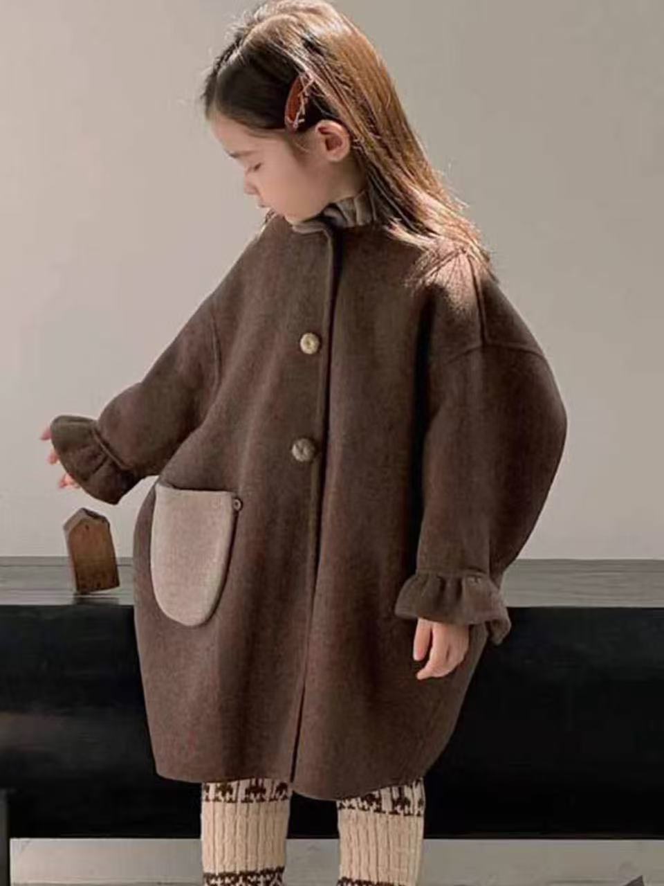 Winter Clothing For Toddlers - Girls Wool Coat 2026 Autumn Winter