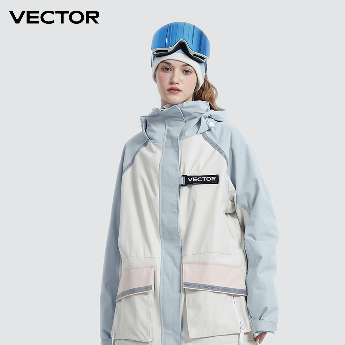 Winter Clothing Vector - VECTOR Women Hooded Ski Wear Jackets