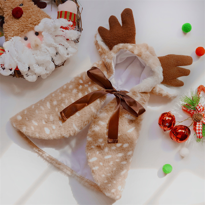 Pet Christmas Apparel Elk Cloa - Winter Clothing Dress Up recension och pris