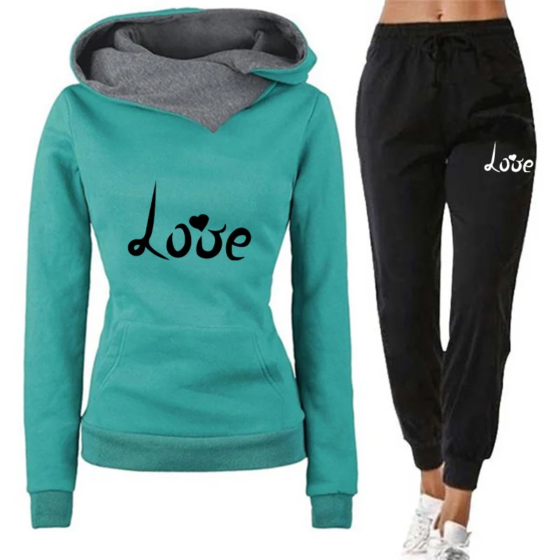 Women's Hoodie Tracksuit Love  - Winter Clothing Factory Outlet recension och pris