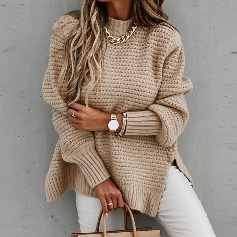 2024 New Loose Split Knitted L - Winter Clothing Factory Outlet recension och pris