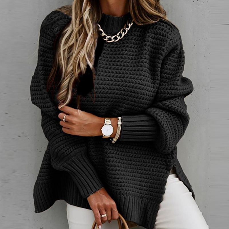 2024 New Loose Split Knitted L - Winter Clothing Factory Outlet recension och pris