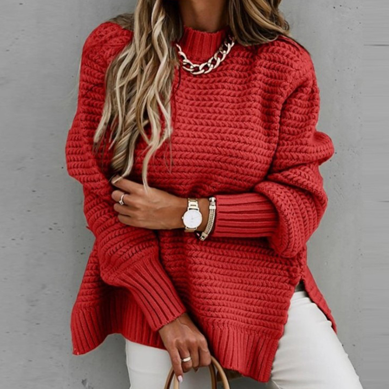 2024 New Loose Split Knitted L - Winter Clothing Factory Outlet recension och pris