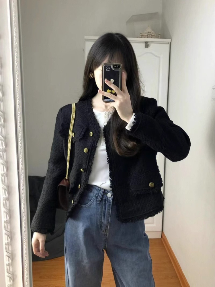 Autumn and Winter Black Jacket - Winter Clothing Pictures recension och pris