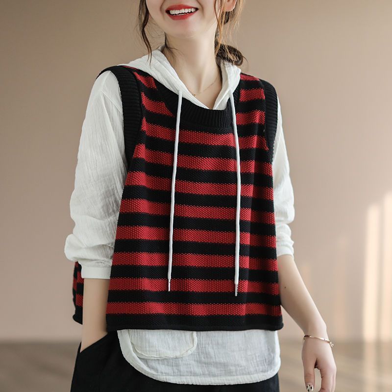 Knit Vests For Women Striped L - Winter Clothing Trends 2025 Women'S recension och pris