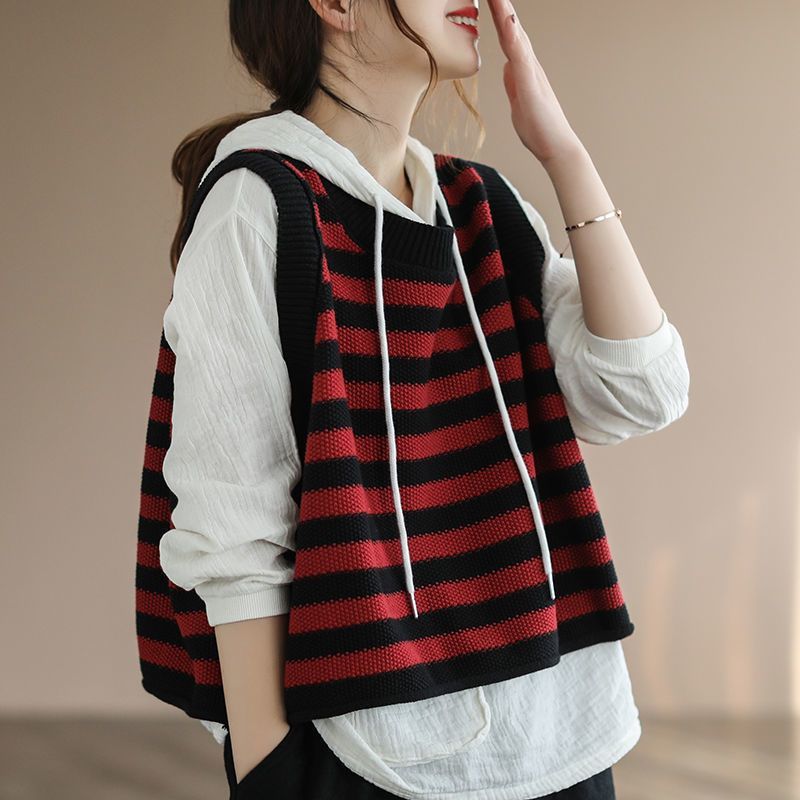 Knit Vests For Women Striped L - Winter Clothing Trends 2025 Women'S recension och pris